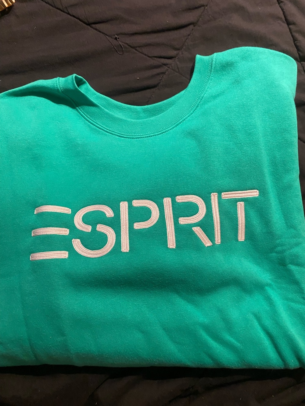 Esprit greenish Crewneck Sweatshirt with White Logo